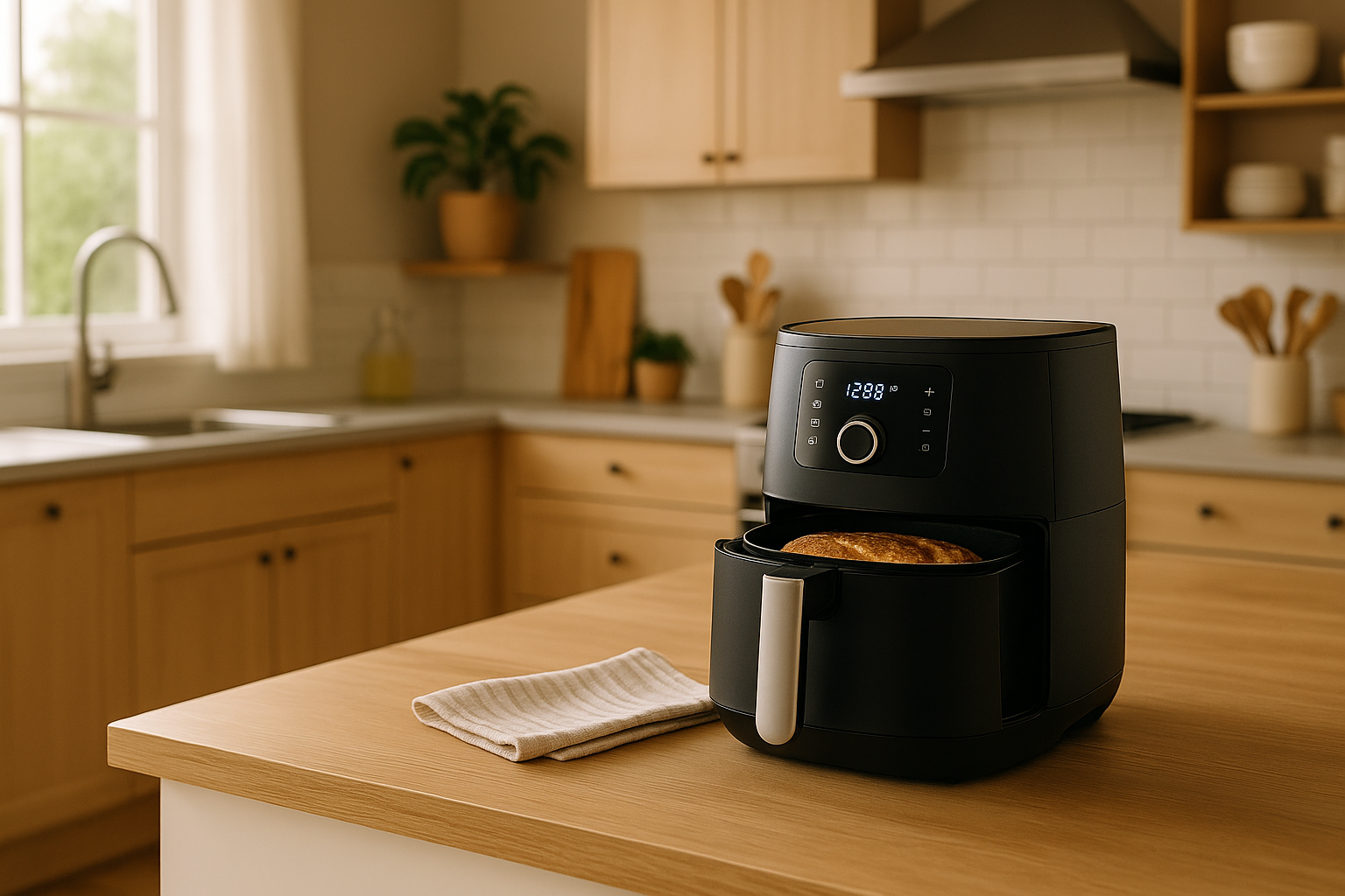 airfryer pöydällä