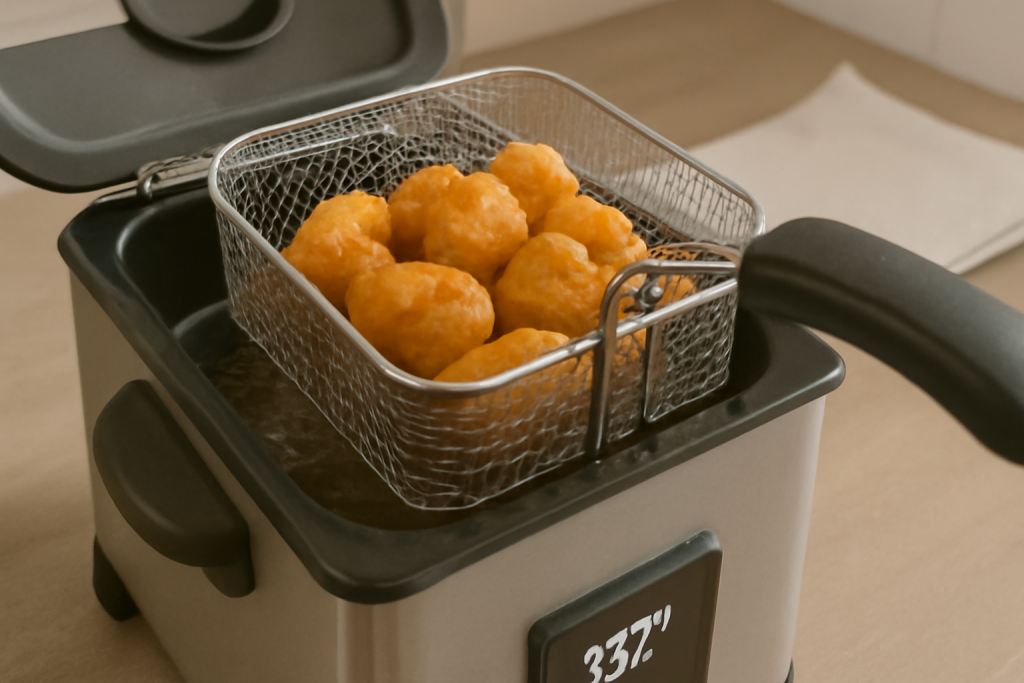 rasvakeitin ja nugetteja