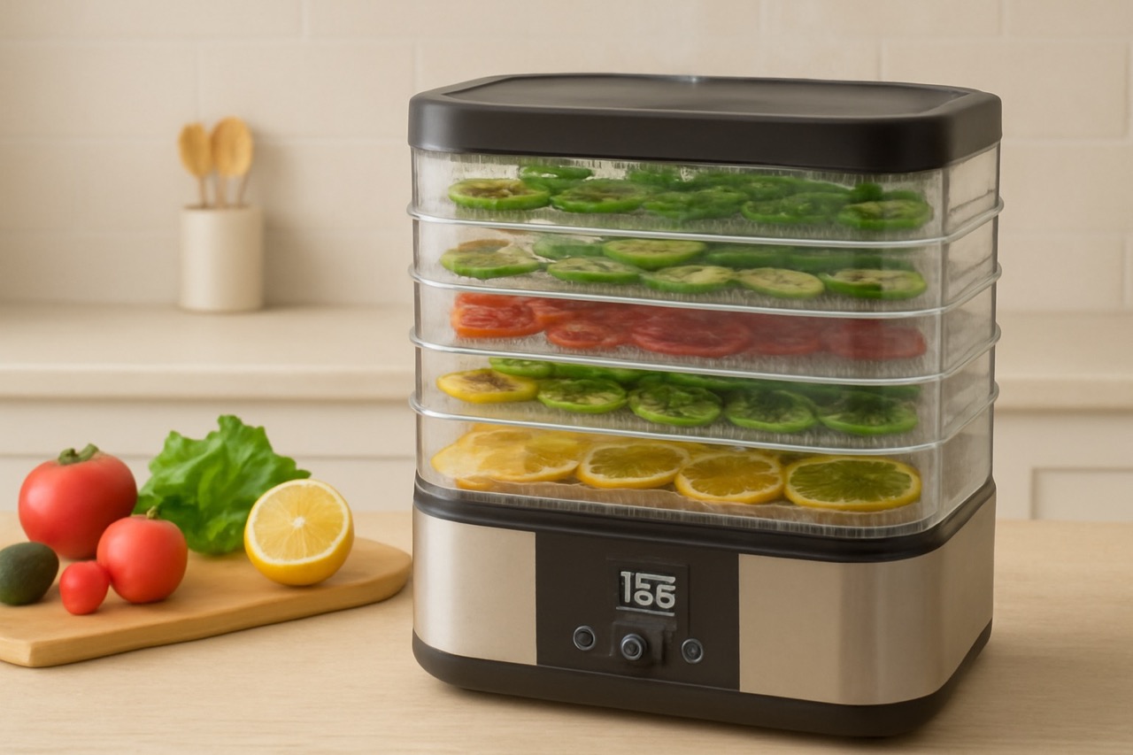 kasvikuivuri ja ruokaa kuivumassa