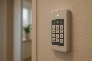 kodin hälytysjärjestelmä seinässä