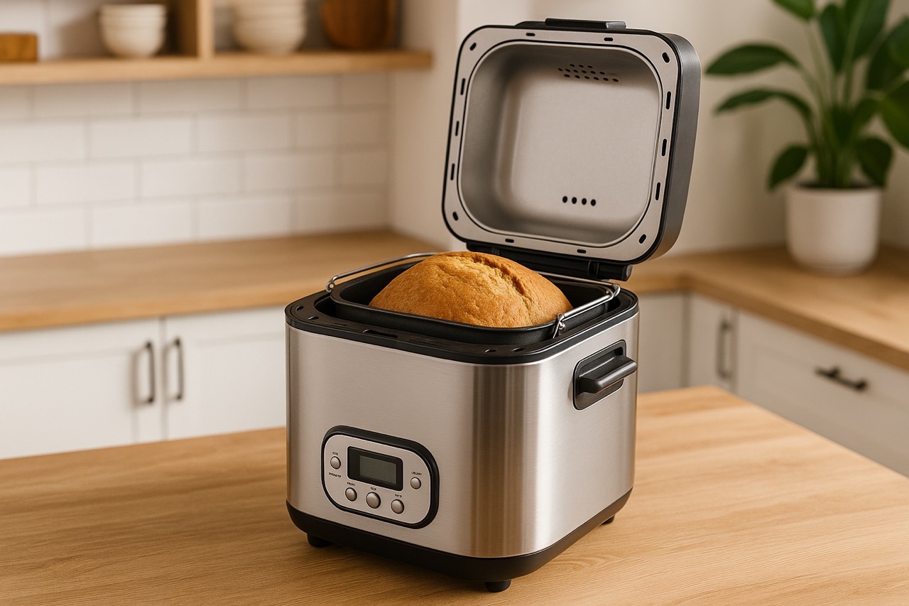 leipäkone keittiön pöydällä