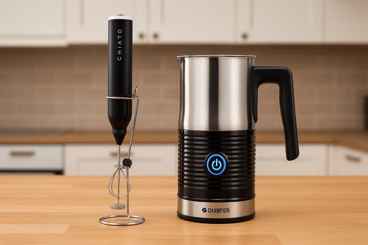 maidonvaahdottimia pöydällä