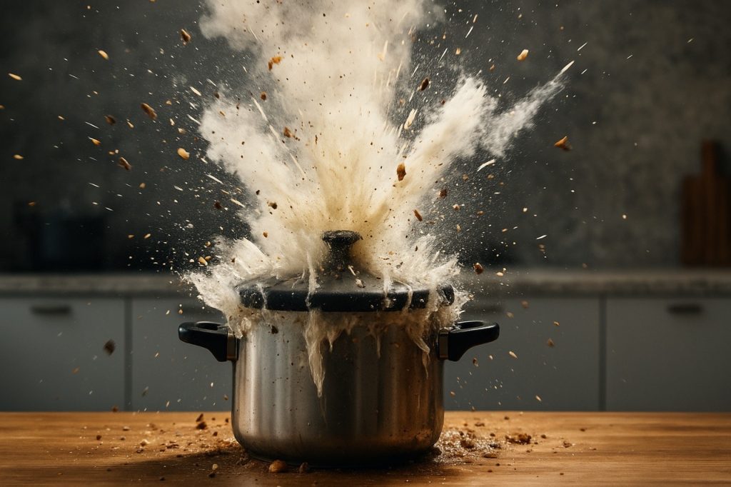 painekattila räjähtää