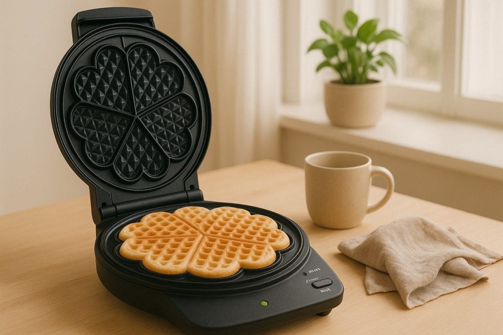 vohvelirauta pöydällä